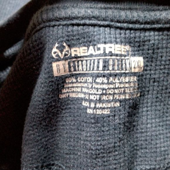 Men's Realtree Long Sleeve Blue Pullover Size 2XL - Picture 5 of 5